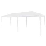 VIDAXL Tente de reception 3x6 m PE Blanc