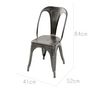 Voir la diapositive 4 : Rendez vous déco Lot de 2 chaises en métal chromé - Indus