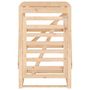 Voir la diapositive 5 : VIDAXL Abri pour poubelle sur roulettes 84x90x128,5 cm bois massif pin