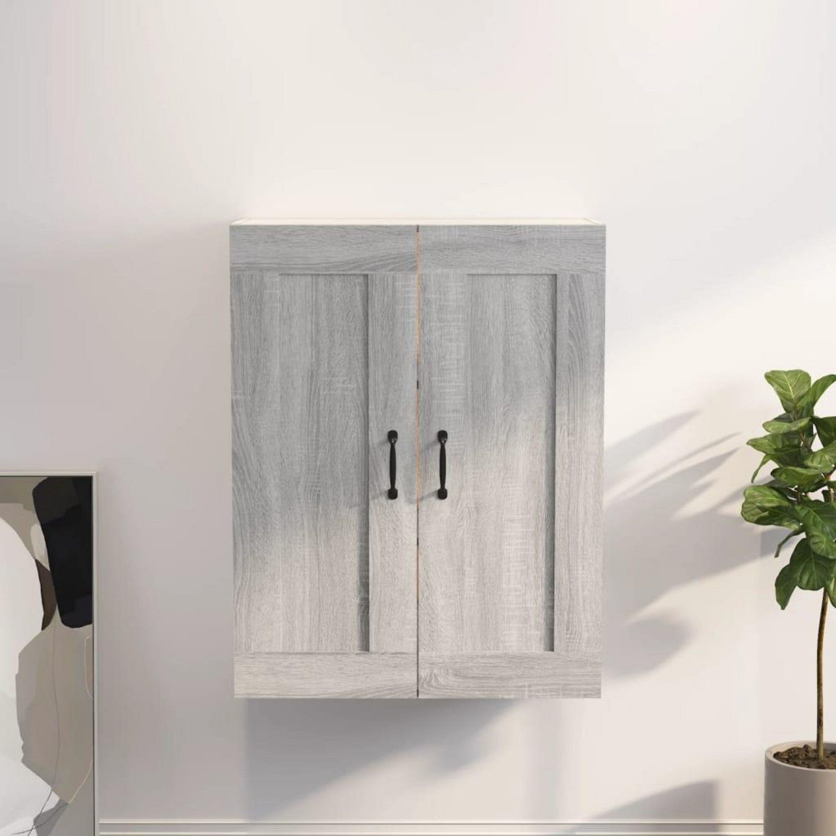 VIDAXL Armoire murale suspendue Sonoma gris 69,5x32,5x90 cm
