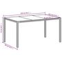 Voir la diapositive 6 : VIDAXL Table de jardin avec dessus en verre blanc resine tressee