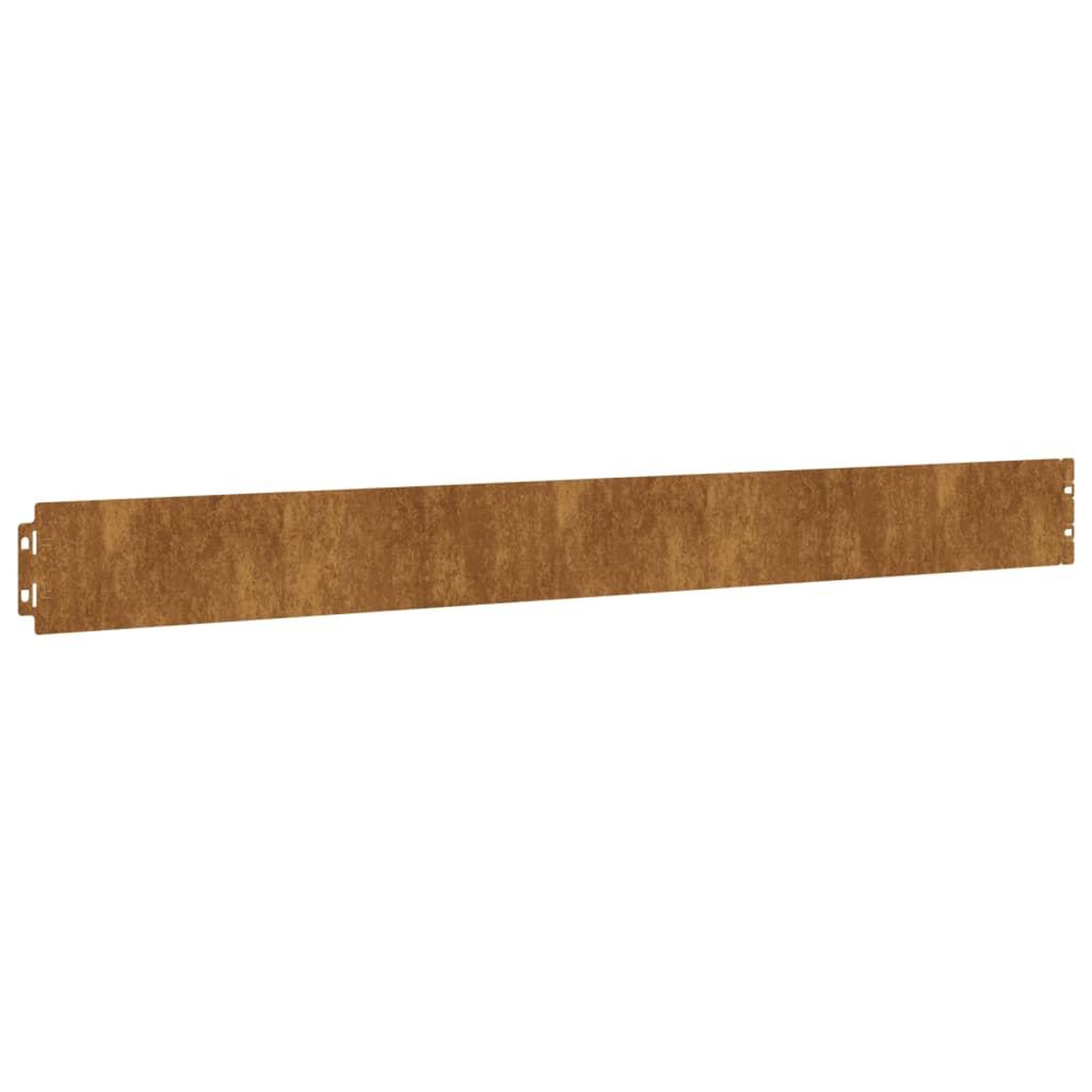 Voir la diapositive 4 : VIDAXL Bordures de pelouse 50 pcs 10x103 cm acier corten flexible
