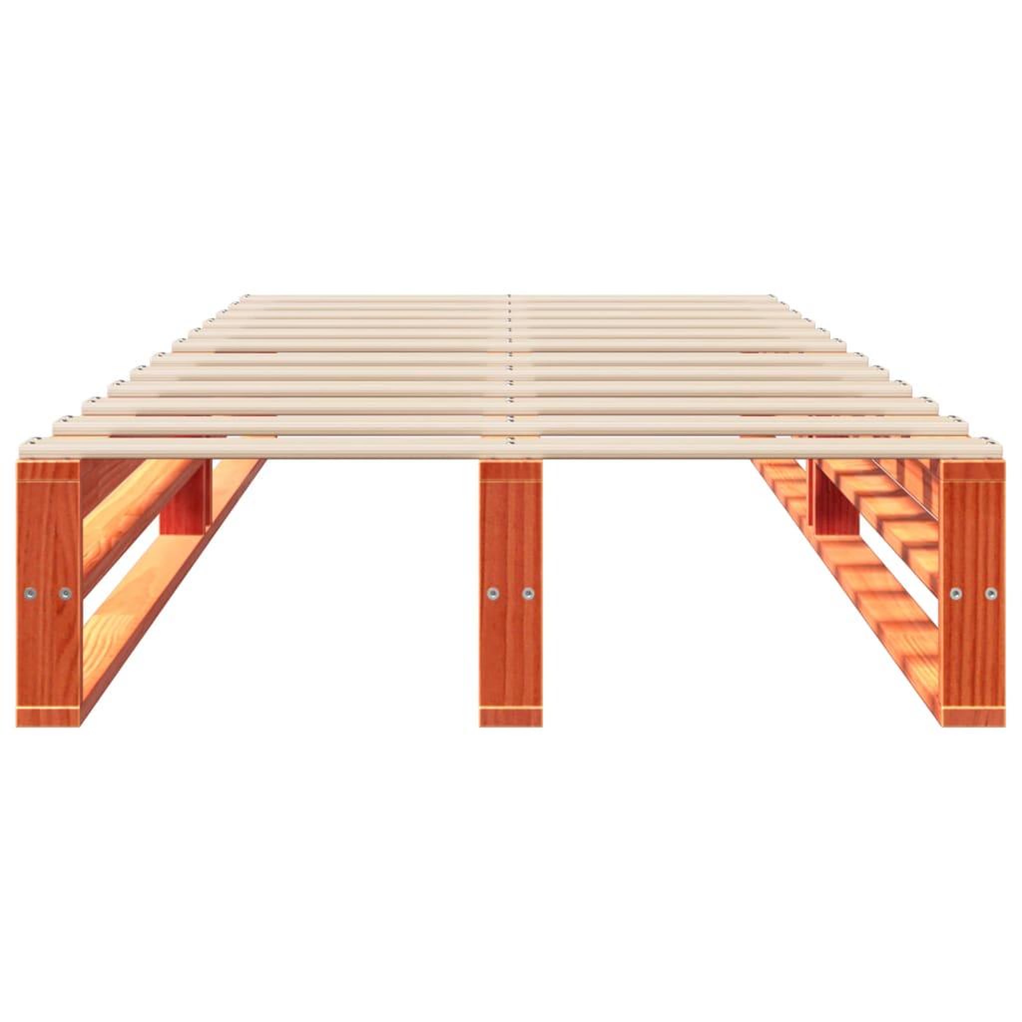 Voir la diapositive 4 : VIDAXL Cadre de lit sans matelas cire marron 90x190 cm bois pin massif