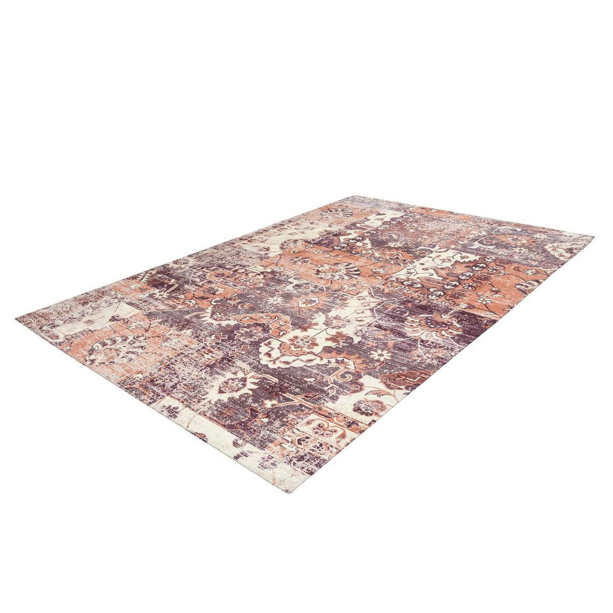 Voir la diapositive 4 : Paris Prix Tapis Vintage à Poils Courts  Indiana IV  Terracotta