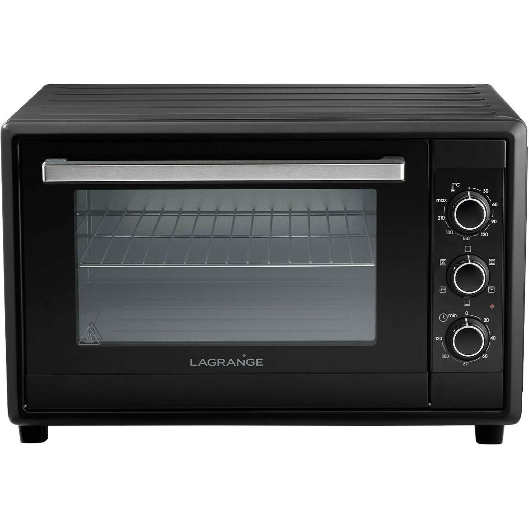 Voir la diapositive 2 : LAGRANGE Mini four 719005 chaleur tournante 55L - 240°C - 120 minutes - Noir