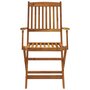 Voir la diapositive 4 : VIDAXL Ensemble a manger d'exterieur pliable 7pcs Bois d'acacia solide