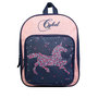 Voir la diapositive 1 : Bagtrotter BAGTROTTER Sac à dos 31 cm avec poche maternelle Cybel Cheval Licorne Bleu et rose