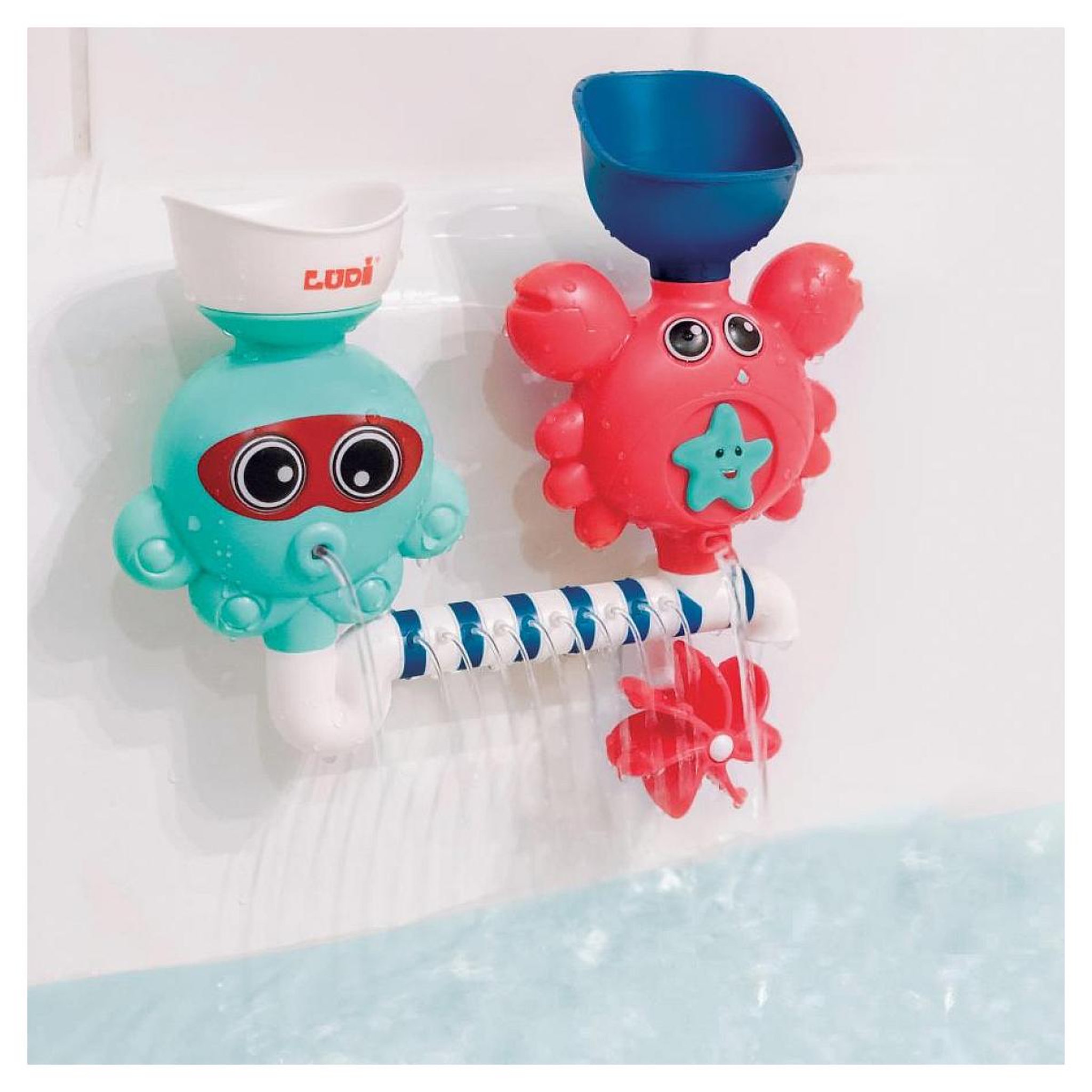 Voir la diapositive 4 : LUDI Set jouet pour le bain crabe