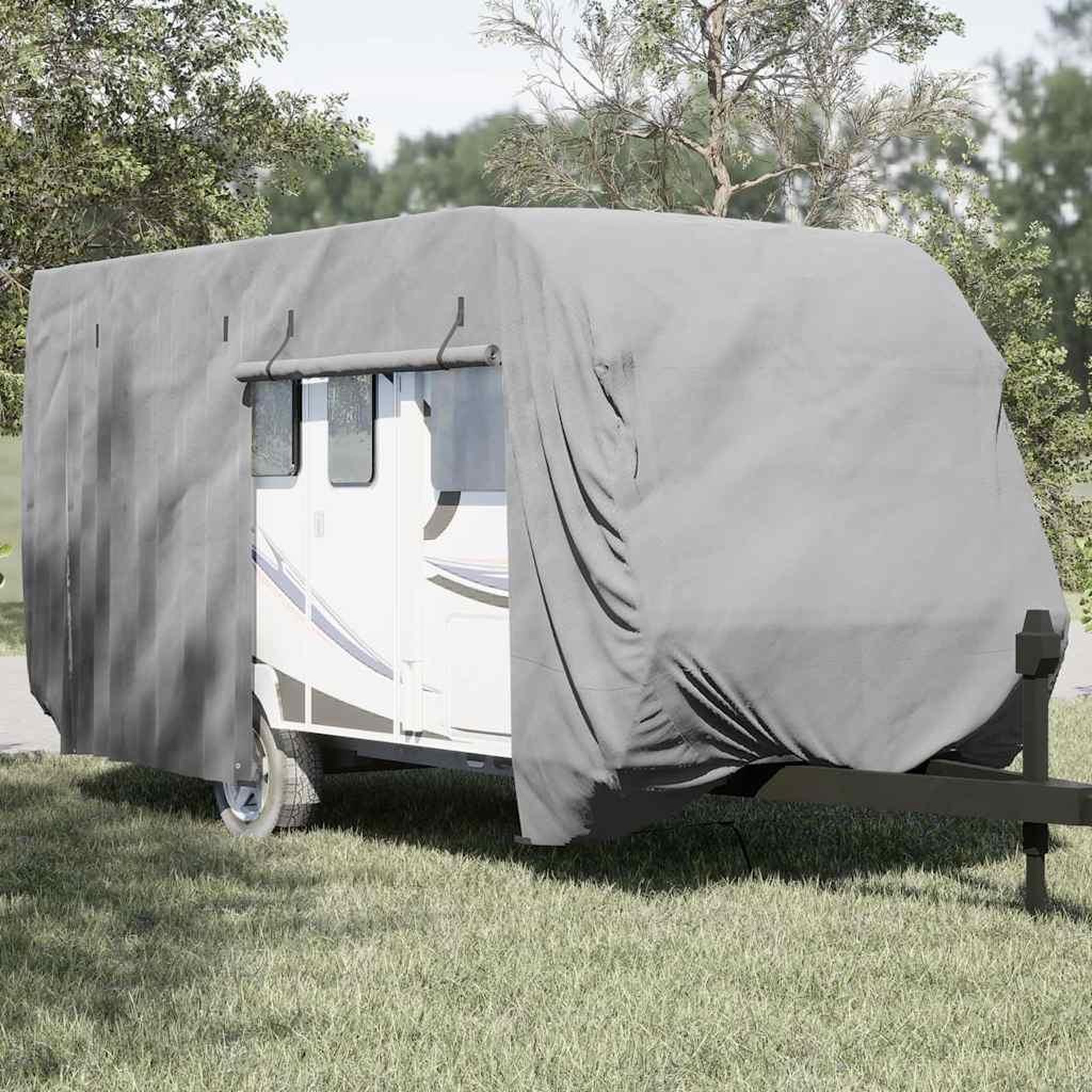 VIDAXL Housse de caravane gris 670x250x220 cm tissu non tisse