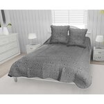 SOLEIL D'OCRE Couvre lit boutis coton 220x240 cm ARABESQUE avec 2 taies d'oreiller