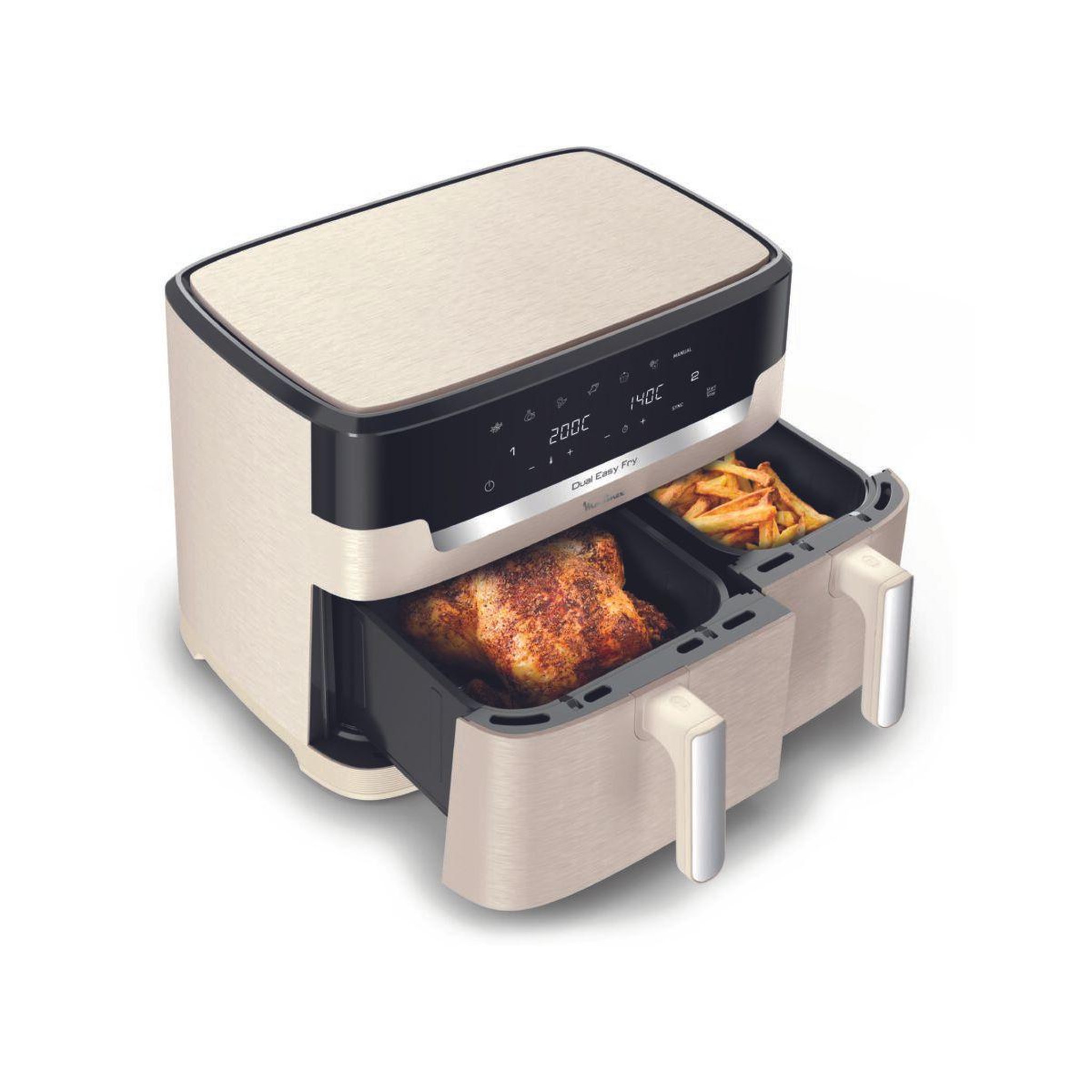 Voir la diapositive 3 : MOULINEX Friteuse sans huile Easy Fry Dual XXL EZ942AF0 10,5 L