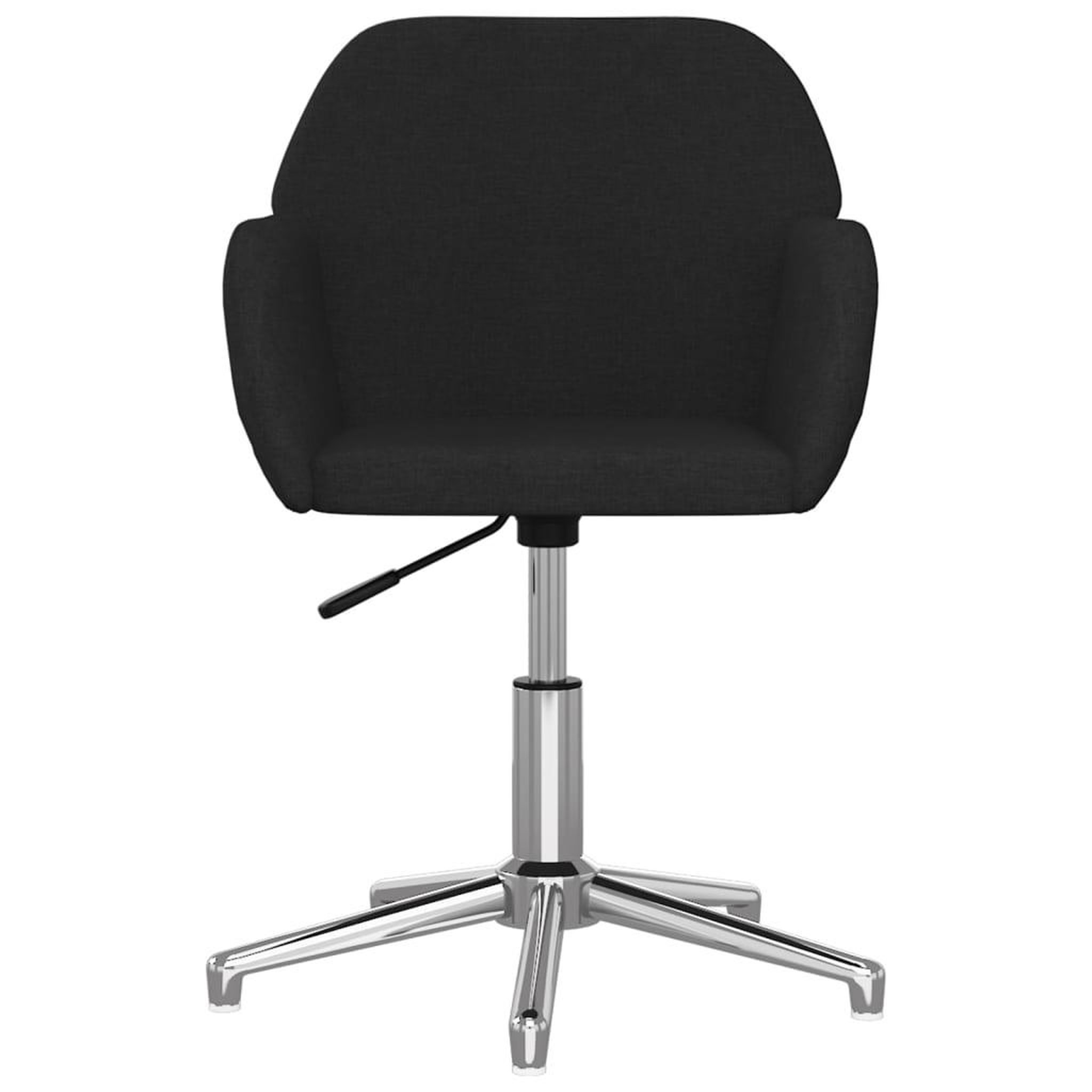 Voir la diapositive 3 : VIDAXL Chaise pivotante de bureau Noir Tissu