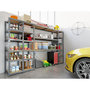 Voir la diapositive 3 : Concept rangement de garage MODULÖ STORAGE SYSTEME EXTENSION 4 étagères 21 plateaux longueur 300 cm