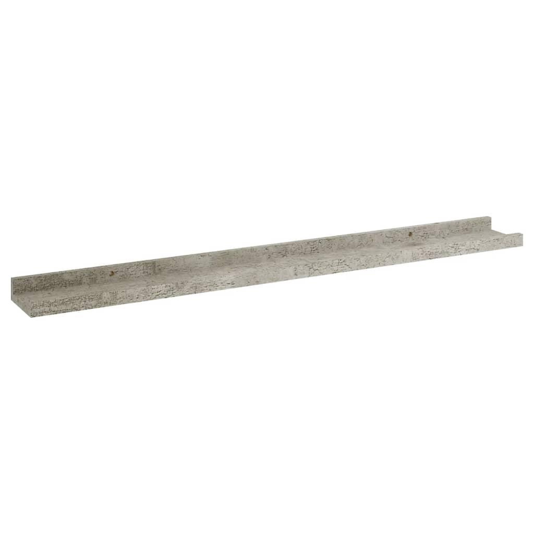Voir la diapositive 4 : VIDAXL Etageres murales 4 pcs Gris beton 80x9x3 cm