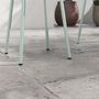 Voir la diapositive 6 : OUTSUNNY Salon de jardin bistro - table basse ronde Ø 60 cm 2 chaises empilables - acier thermolaqué vert de gris