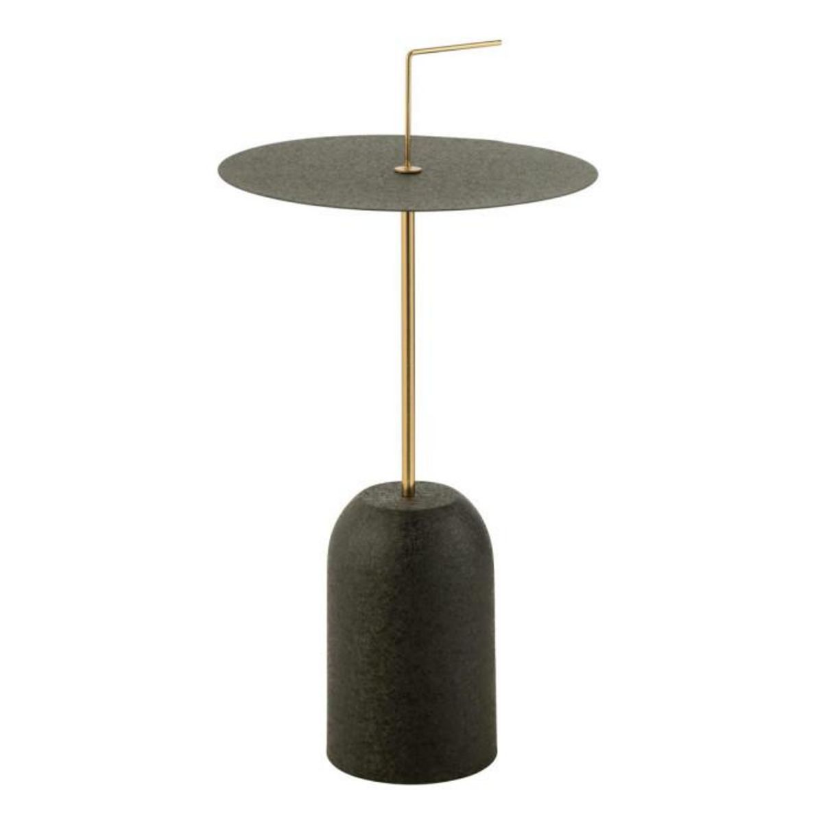 Paris Prix Table d'Appoint Design en Métal  Disque  68cm Noir