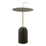 Paris Prix Table d'Appoint Design en Métal  Disque  68cm Noir