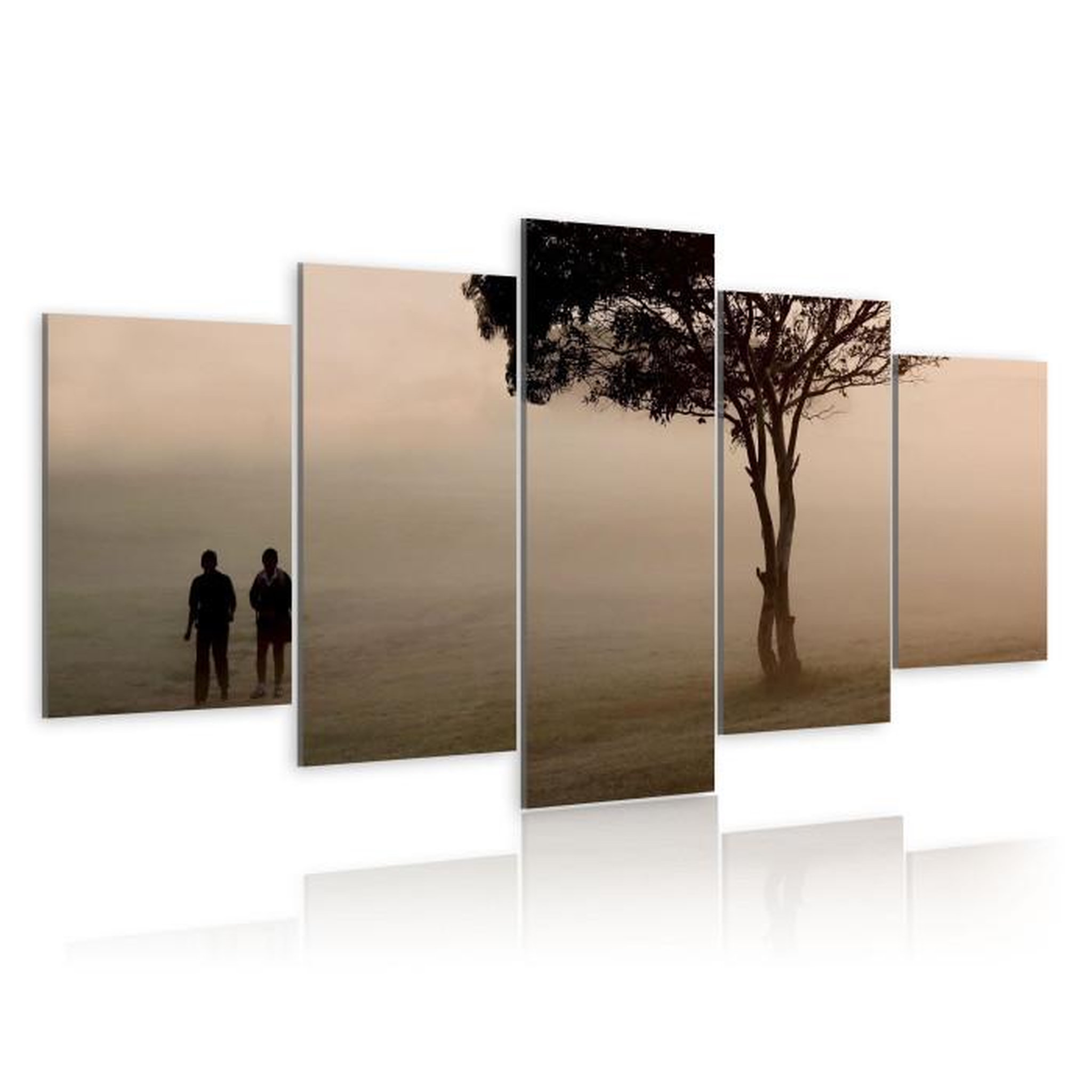 Paris Prix Tableau Imprimé  Promenade dans le Brouillard. Coloris disponibles : Multicolore