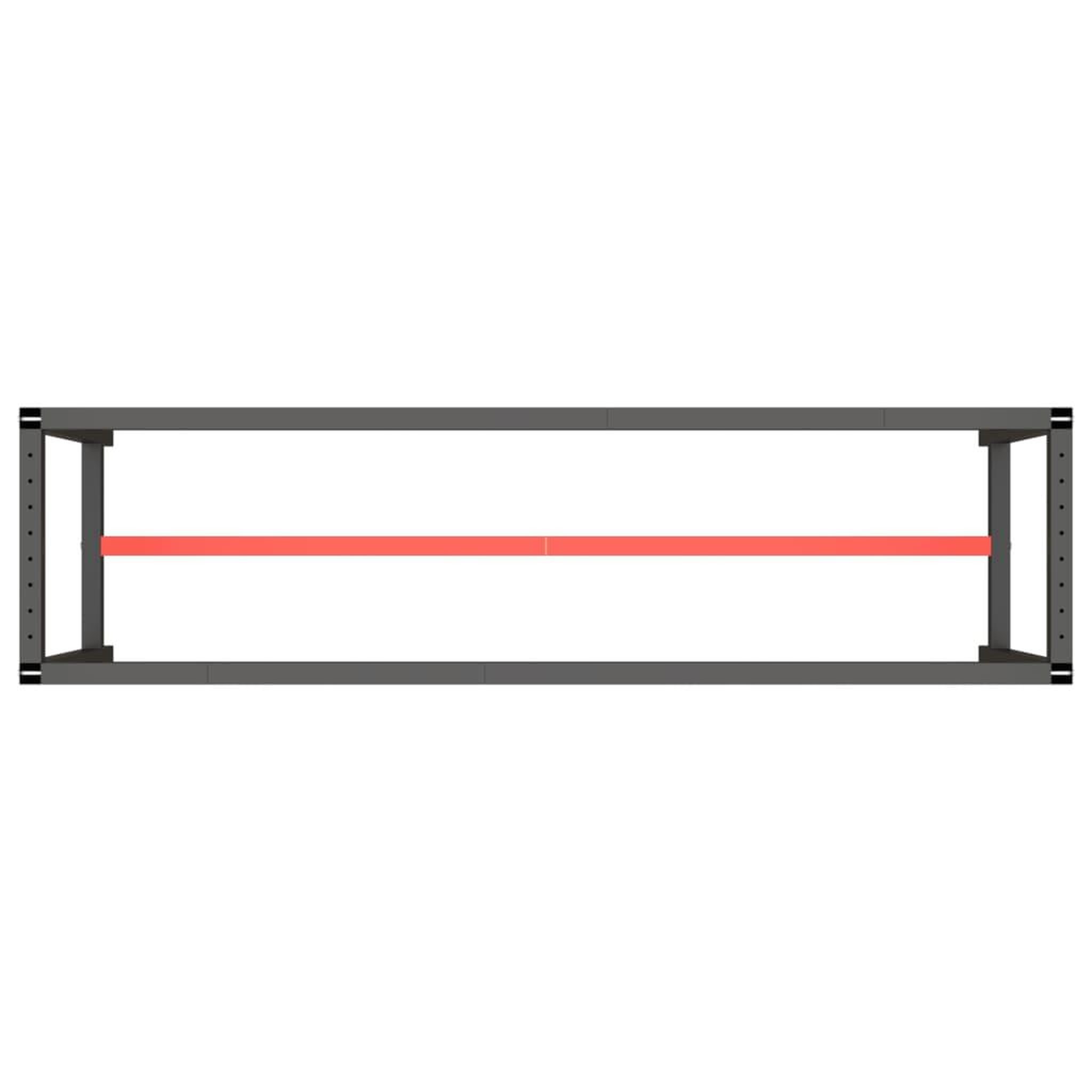 Voir la diapositive 5 : VIDAXL Cadre banc de travail Noir mat et rouge mat 210x50x79 cm Metal