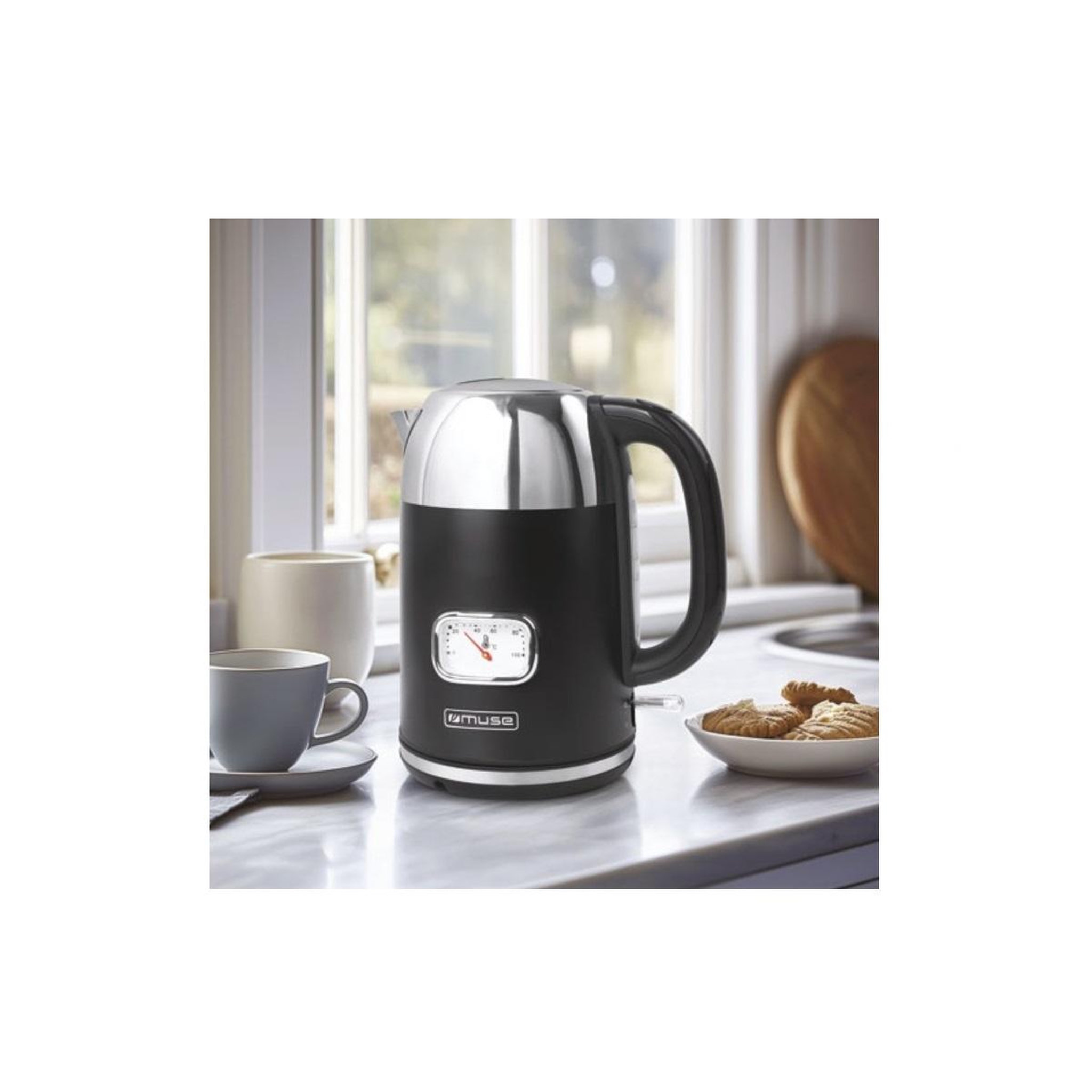 Voir la diapositive 2 : Muse Bouilloire sans fil 1.7l 2200w - ms020bs