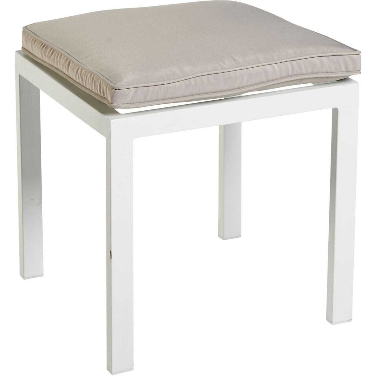 GARDENSTAR Salon bas de jardin 6 personnes blanc LOUNGE