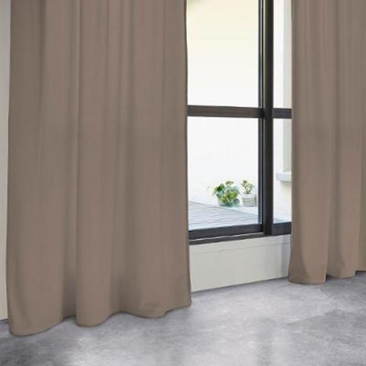 ATMOSPHERA Rideau Tamisant  Lilou  140x260cm Taupe
