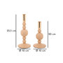 Voir la diapositive 5 : Paris Prix Lot de 2 Chandeliers  Aster  25cm Rose & Or