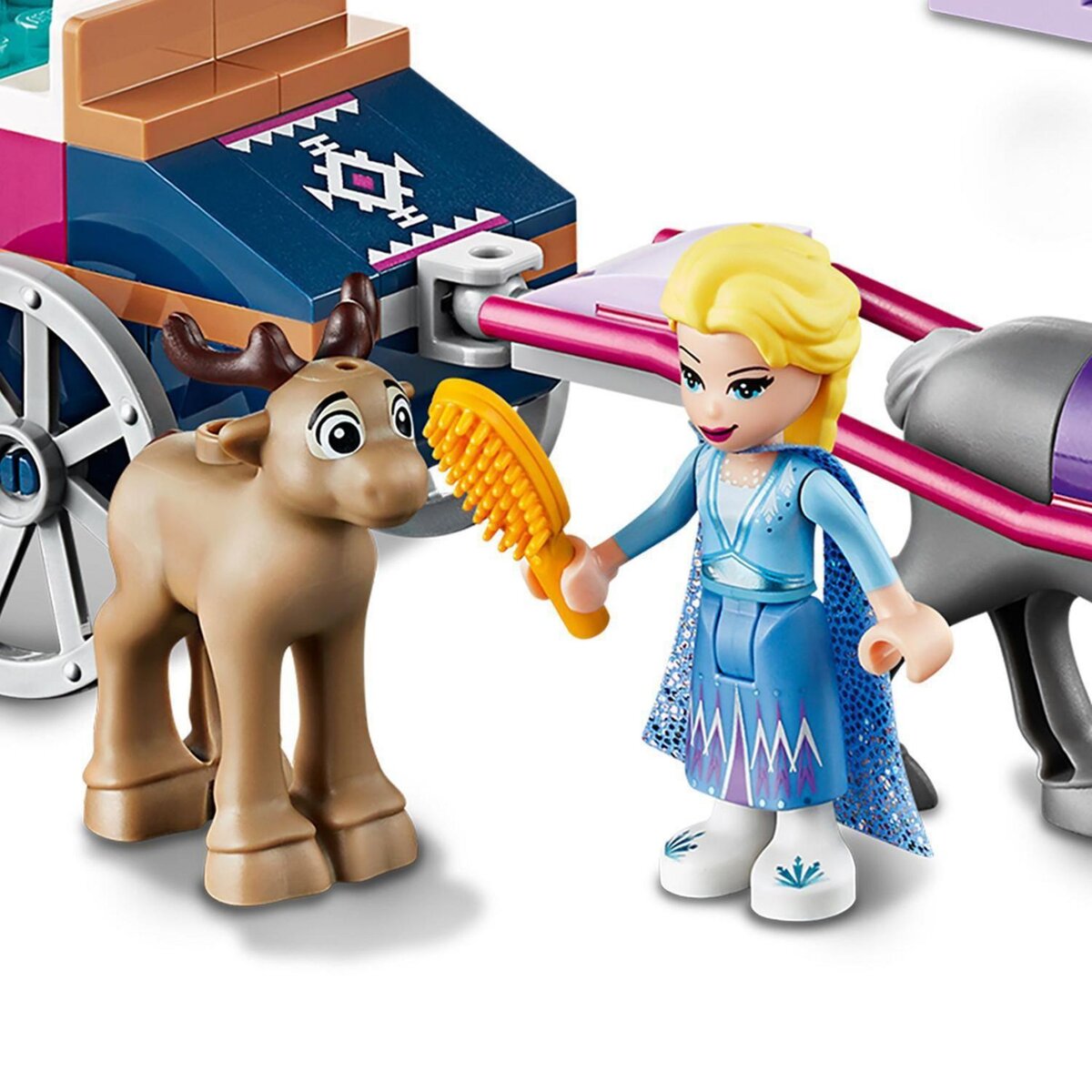 LEGO Disney 41166 L&rsquo;Aventure en Calèche d&rsquo;Elsa, Jouet, Écurie, Princesse Elsa et Figurines