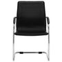 Voir la diapositive 2 : VIDAXL Chaise de bureau cantilever Noir Similicuir
