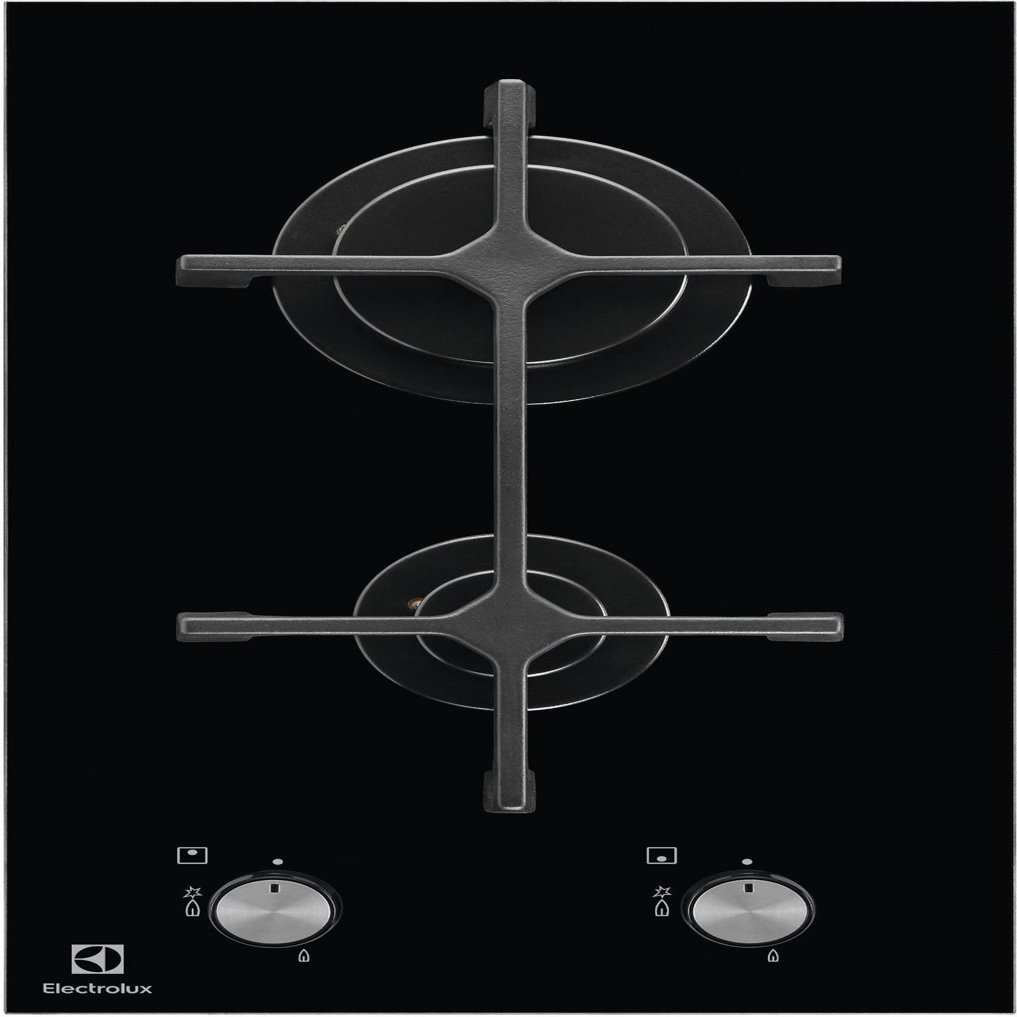 ELECTROLUX Table domino verre gaz 30cm 3900w noir - EGC3322NVK