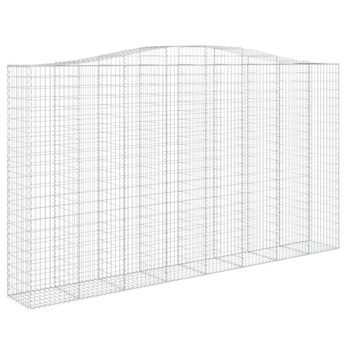 VIDAXL Paniers a gabions arques 10 pcs 400x50x220/240 cm Fer galvanise