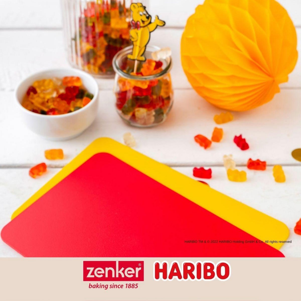 ZENKER Lot de 2 planches à découper en plastique 24,5 x 16 cm Zenker Haribo