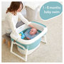 Voir la diapositive 7 : BANINNI Baignoire Bébé Évolutive Et Pliable + Coussin Bagno