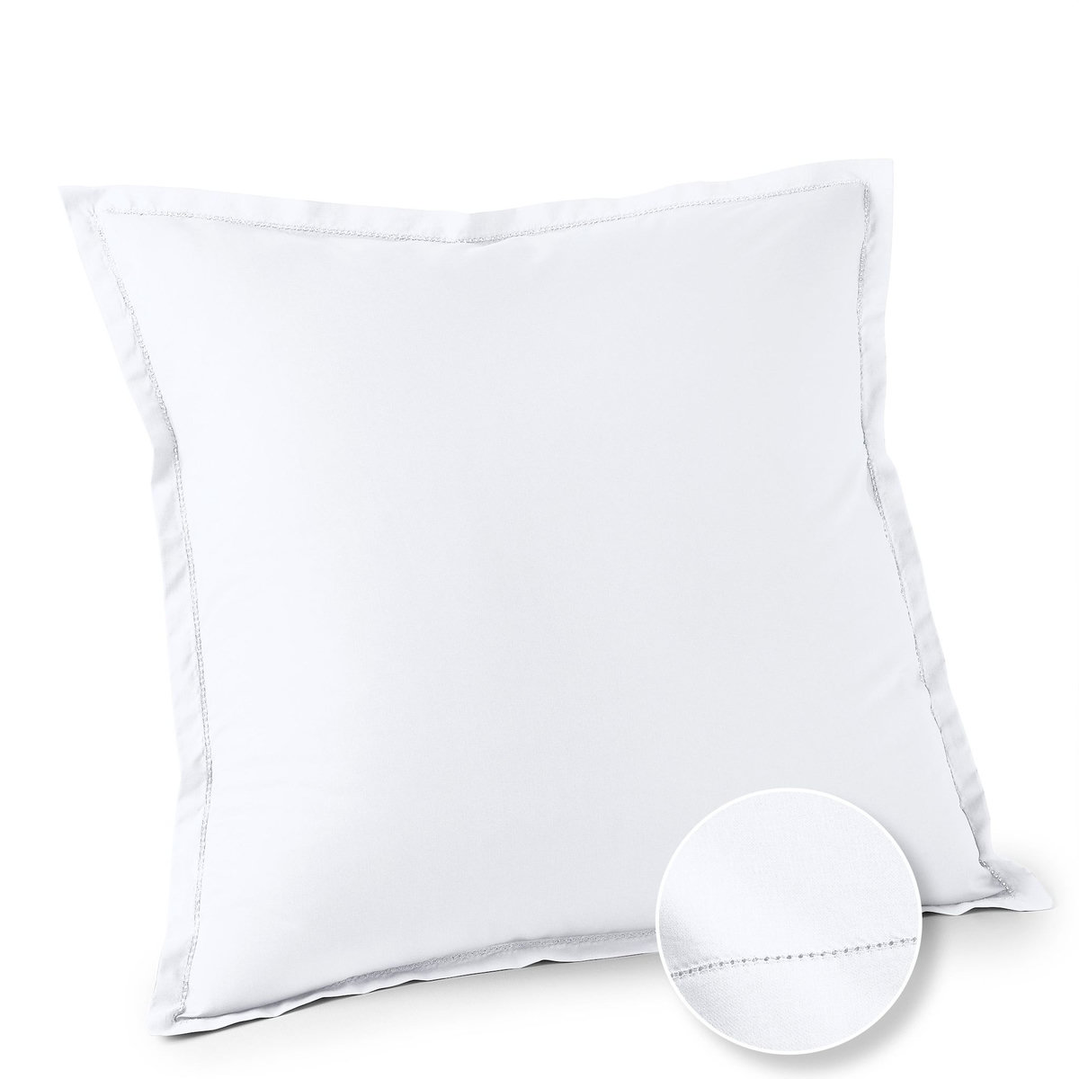 ACTUEL Taie d'oreiller unie en percale de coton 70 fils - collection permanente