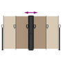Voir la diapositive 5 : VIDAXL Auvent lateral retractable taupe 140x1200 cm