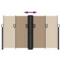 Voir la diapositive 5 : VIDAXL Auvent lateral retractable taupe 140x1200 cm