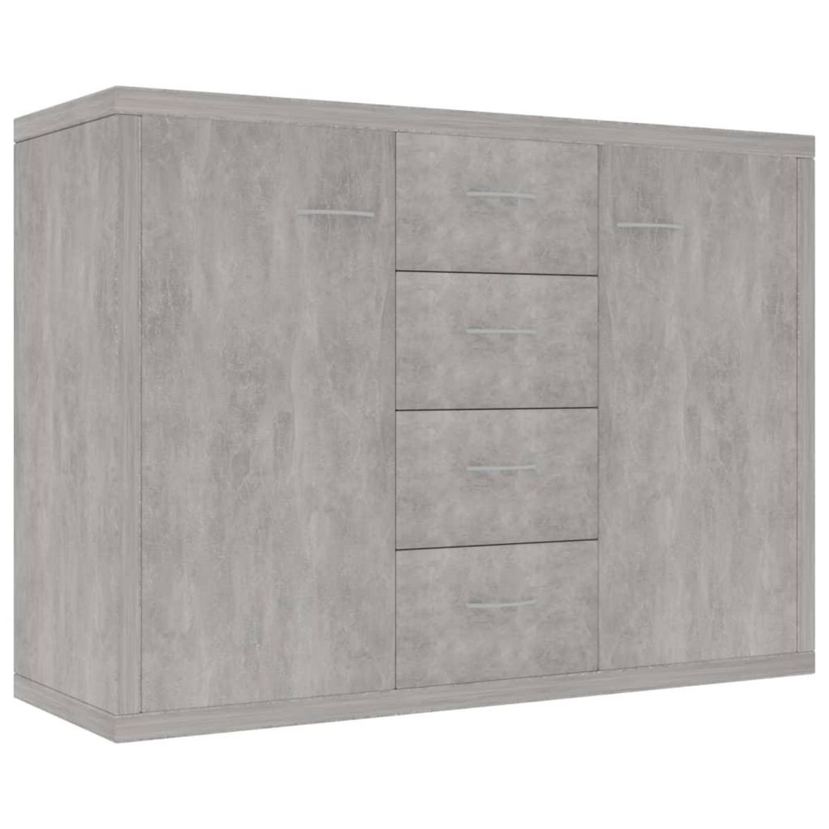 VIDAXL Buffet Gris beton 88x30x65 cm Bois d'ingenierie