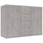 Voir la diapositive 2 : VIDAXL Buffet Gris beton 88x30x65 cm Bois d'ingenierie