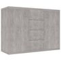 Voir la diapositive 2 : VIDAXL Buffet Gris beton 88x30x65 cm Bois d'ingenierie