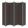 Voir la diapositive 4 : VIDAXL Cloison de separation 6 panneaux Marron 300x220 cm Tissu