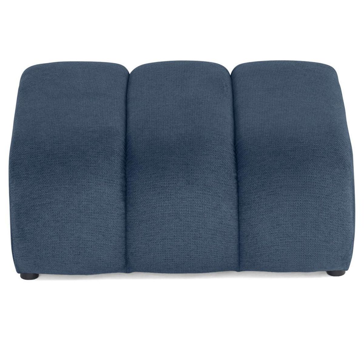 LISA DESIGN Debbie - pouf en tissu texturé