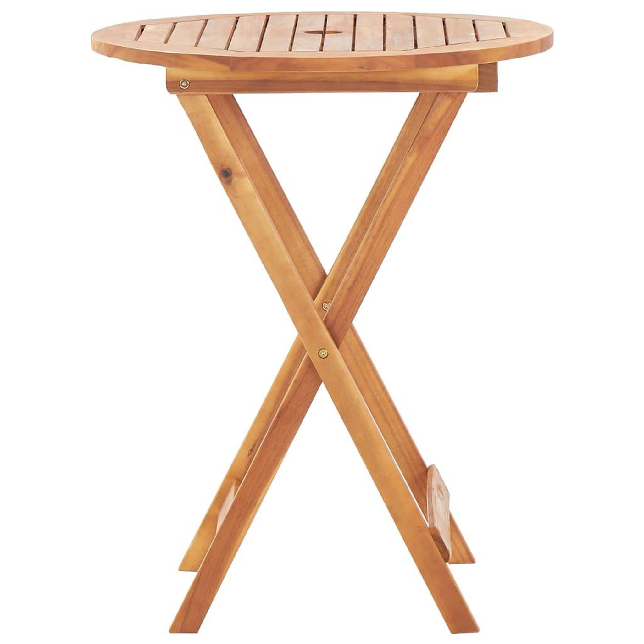 Voir la diapositive 2 : VIDAXL Table pliable de jardin 60x75 cm bois d'acacia massif