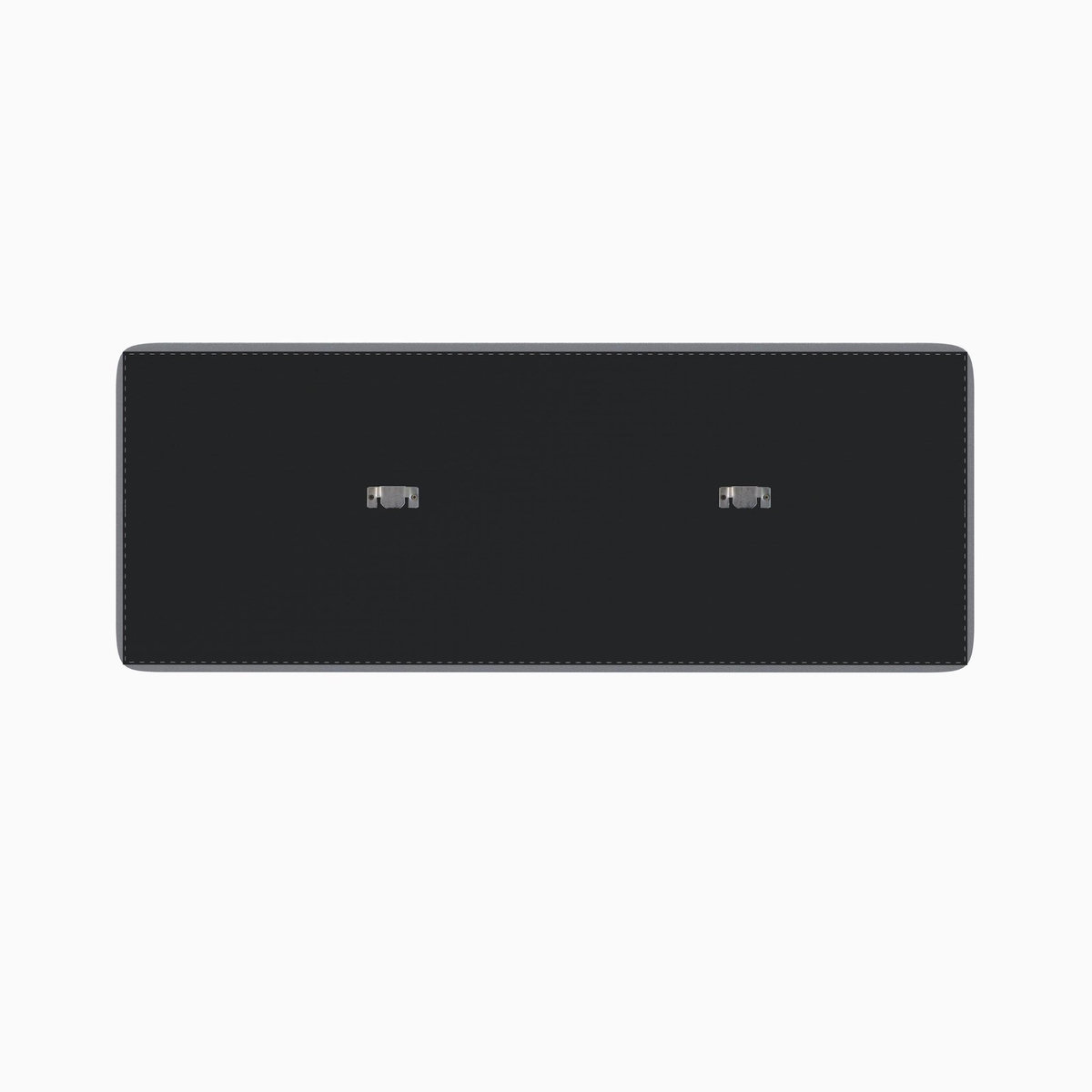 Rendez vous déco Tête de lit en tissu gris 140 cm - Katia