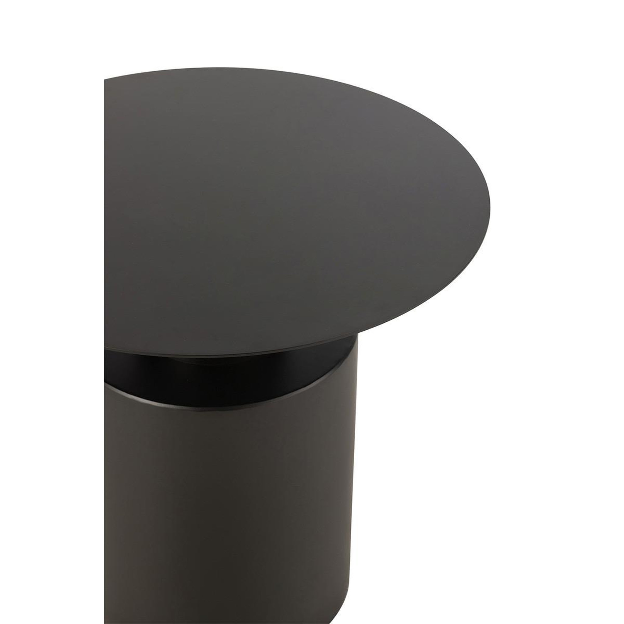 Voir la diapositive 3 : J-LINE Table d'Appoint en Métal  Gregorio  55cm Noir