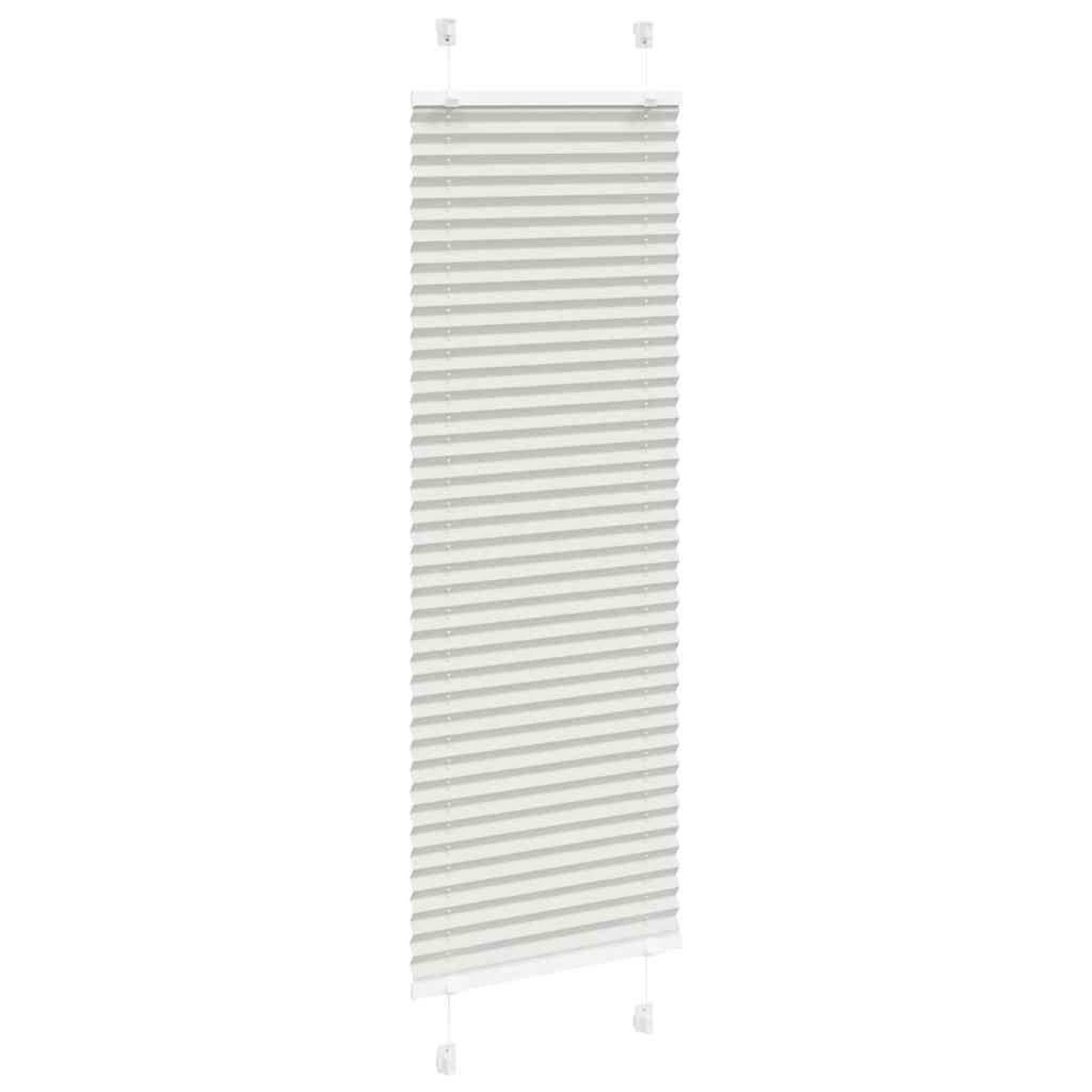 Voir la diapositive 3 : VIDAXL Store plisse gris clair 50x150 cm largeur du tissu 49,4 cm