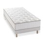 Voir la diapositive 3 : FINLANDEK Ensemble matelas ressorts + sommier tapissier 90 x 190 - Confort equilibre - Epaisseur 23 cm - Galon gris - FINLANDEK Hyvyys