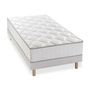 Voir la diapositive 3 : FINLANDEK Ensemble matelas ressorts + sommier tapissier 90 x 190 - Confort equilibre - Epaisseur 23 cm - Galon gris - FINLANDEK Hyvyys