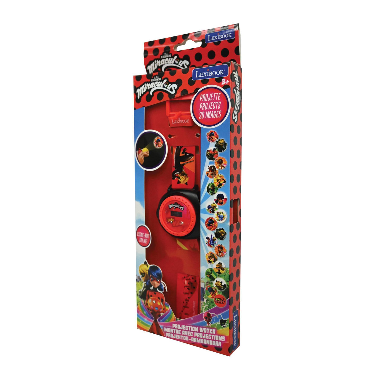 Lexibook Montre digitale avec projection Miraculous