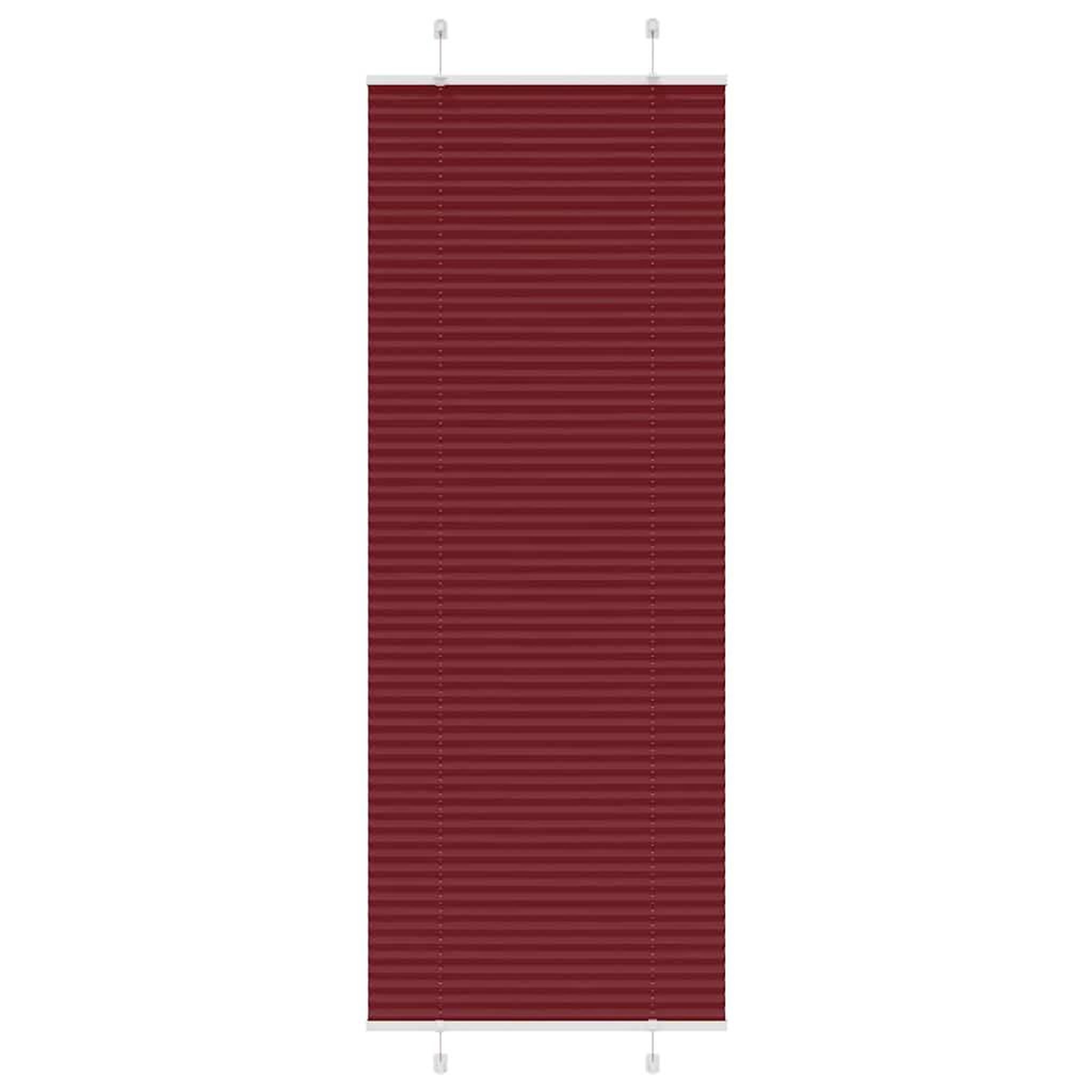 VIDAXL Store plisse rouge bordeaux 70x200 cm largeur du tissu 69,4 cm