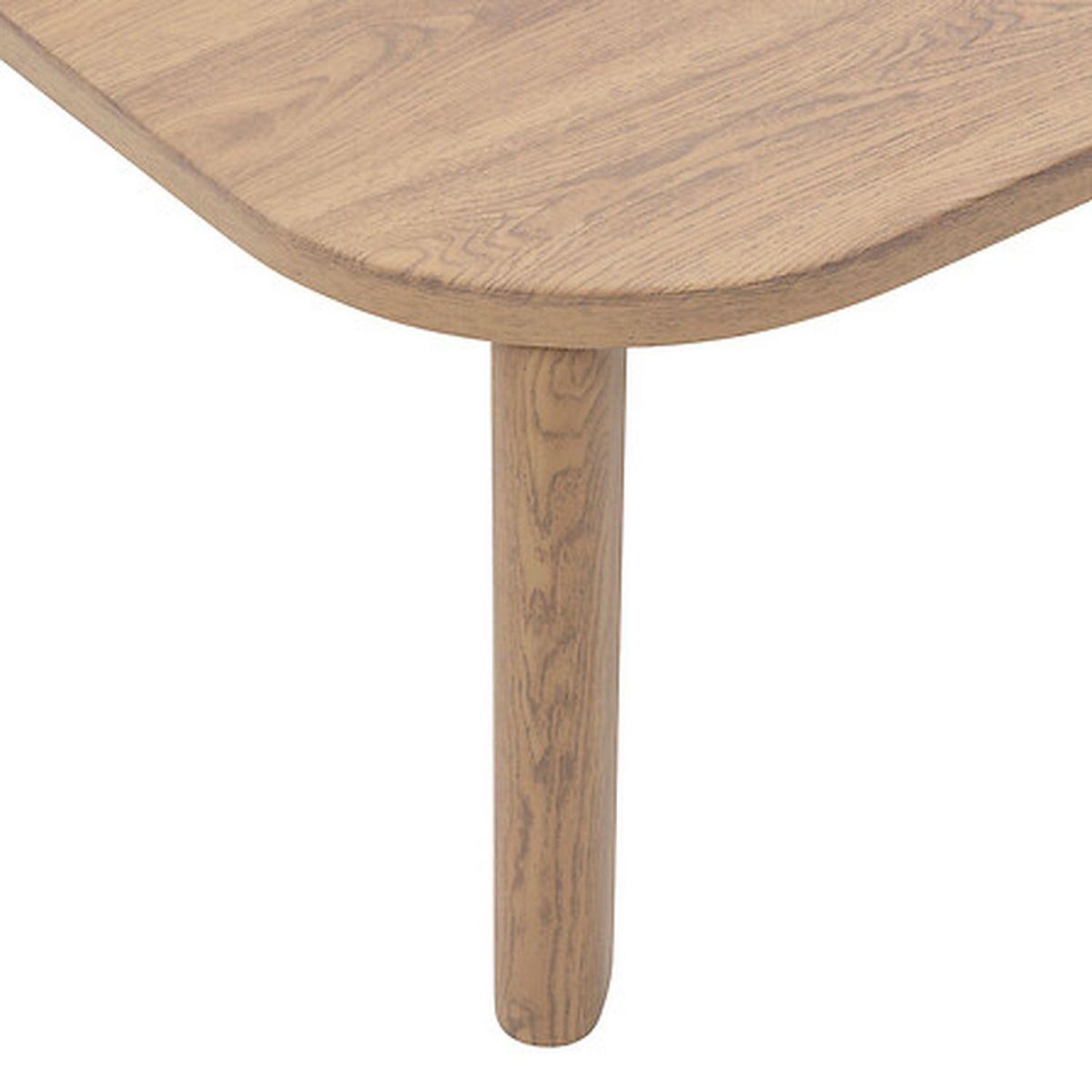 HESPERIDE Table basse de jardin rectangulaire en aluminium effet bois MANISSA - Marron